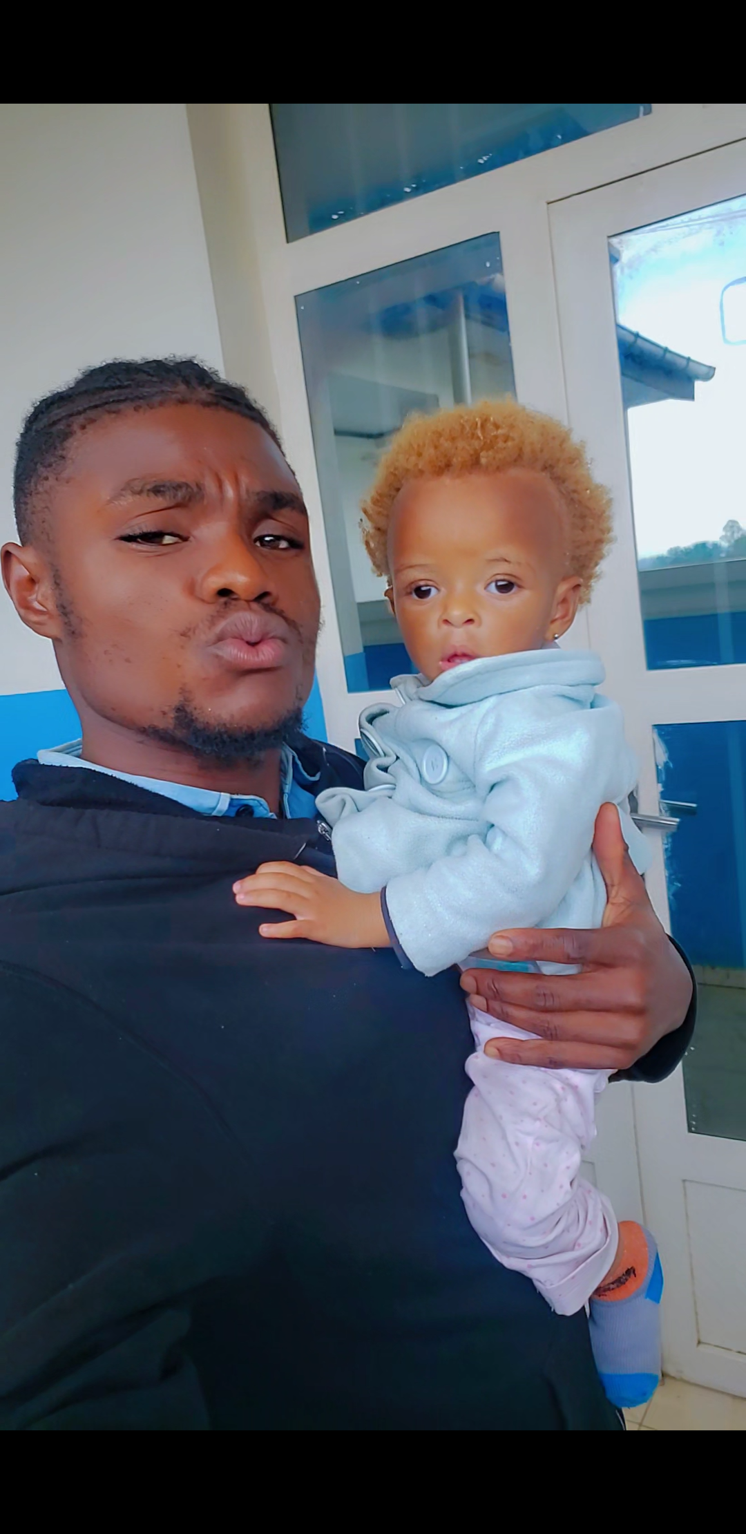 victor with his daughter